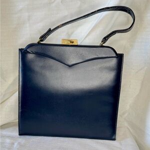 Black Leather Vintage Handbag